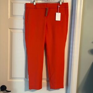 NWT JCrew Orange ankle pants size 14